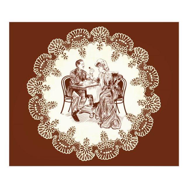 Kaffee und Liebe Fotodruck (Vorne)