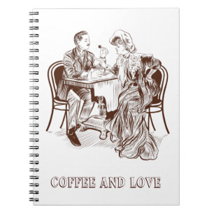 Kaffee und Liebe Notizblock