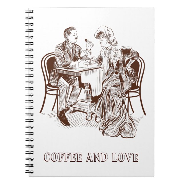 Kaffee und Liebe Notizblock (Vorderseite)