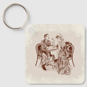 Kaffee und Liebe Schlüsselanhänger