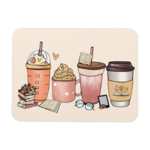 Kaffee und Literatur Magnet