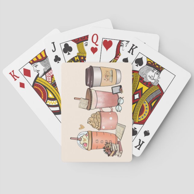 Kaffee und Literatur Spielkarten (Rückseite)