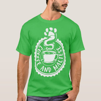 Kaffee und Maltesisch T-Shirt