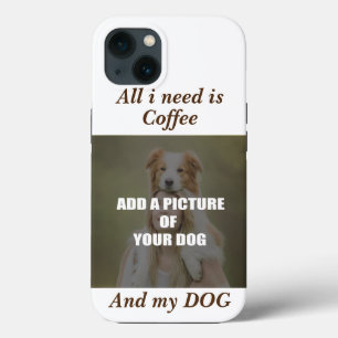 Kaffee und mein Hundebüt Kissen Case-Mate iPhone Hülle