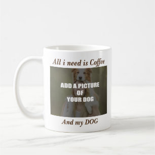 Kaffee und mein Hundebüt Kissen Kaffeetasse