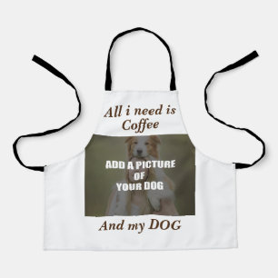 Kaffee und mein Hundebüt Kissen Schürze