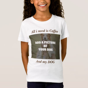 Kaffee und mein Hundebüt Kissen T-Shirt