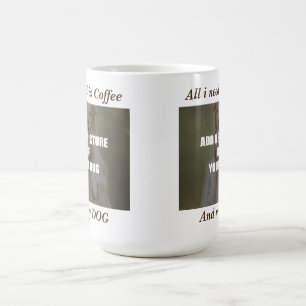 Kaffee und mein Hundebüt Kissen Verwandlungstasse