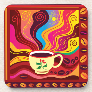 Kaffee- und Muffin-Muster Getränkeuntersetzer