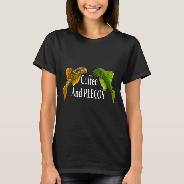 Kaffee und Pleco T-Shirt (Vorderseite)