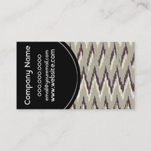 Kaffee und Sage Tribal ZigZag Muster Visitenkarte
