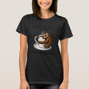 Kaffee und Schläge machen mich glücklich, Menschen T-Shirt