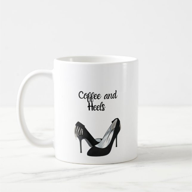 Kaffee- und Schuhliebhaber! Kaffeetasse (Links)