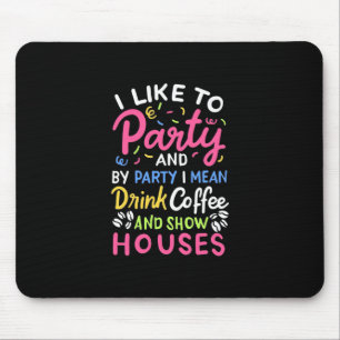 Kaffee- und Show-Häuser Mousepad