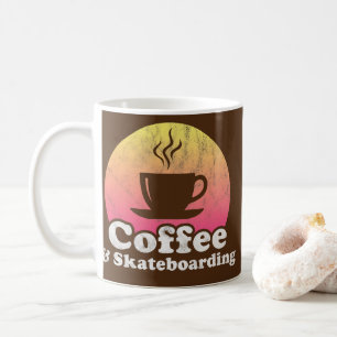 Kaffee und Skateboarding Kaffeetasse