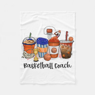 Kaffee und Sketch Coach Game Day Weihnachtskizze Fleecedecke