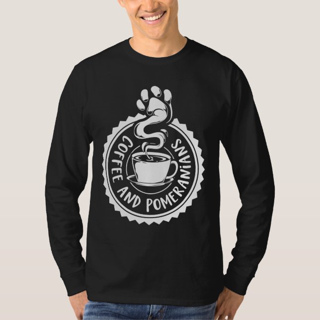 Kaffee und Spitz T-Shirt (Vorderseite)