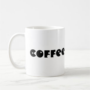 Kaffee und Süßigkeiten Tasse Typografie