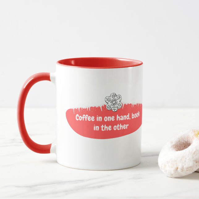 Kaffee und Tasse (Mit Donut)