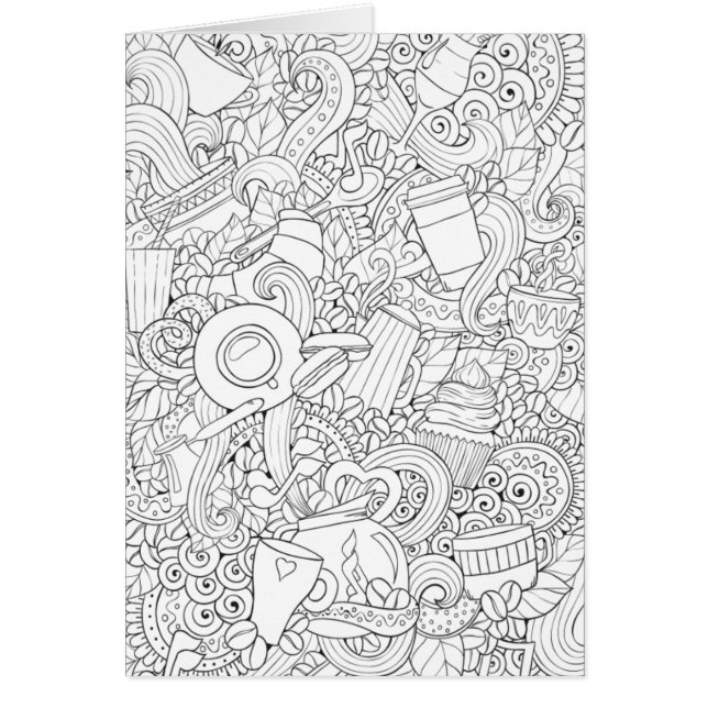 Kaffee-und Tee-Gekritzel (Vorne)