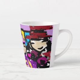 Kaffee und Valentine Milchtasse