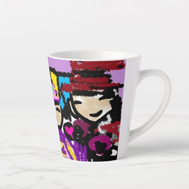 Kaffee und Valentine Milchtasse (Rechts)