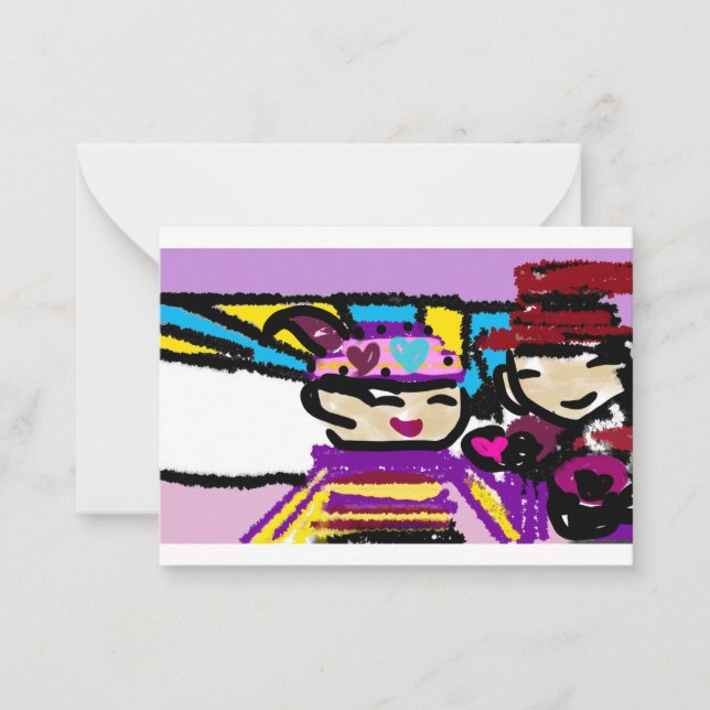 Kaffee und Valentine Mitteilungskarte (Vorderseite)