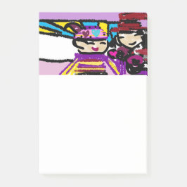 Kaffee und Valentine Post-it Klebezettel