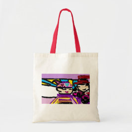 Kaffee und Valentine Tragetasche