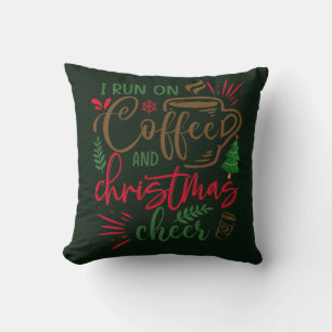 Kaffee und Weihnachts-Chefkoch Kissen