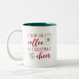 Kaffee- und Weihnachtskaffee-Tasse Zweifarbige Tasse