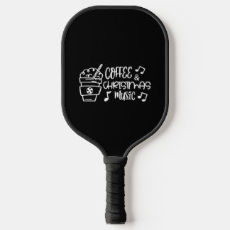 Kaffee und Weihnachtsmusik Pickleball Schläger