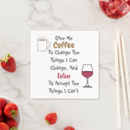 Kaffee und Wein Serviette