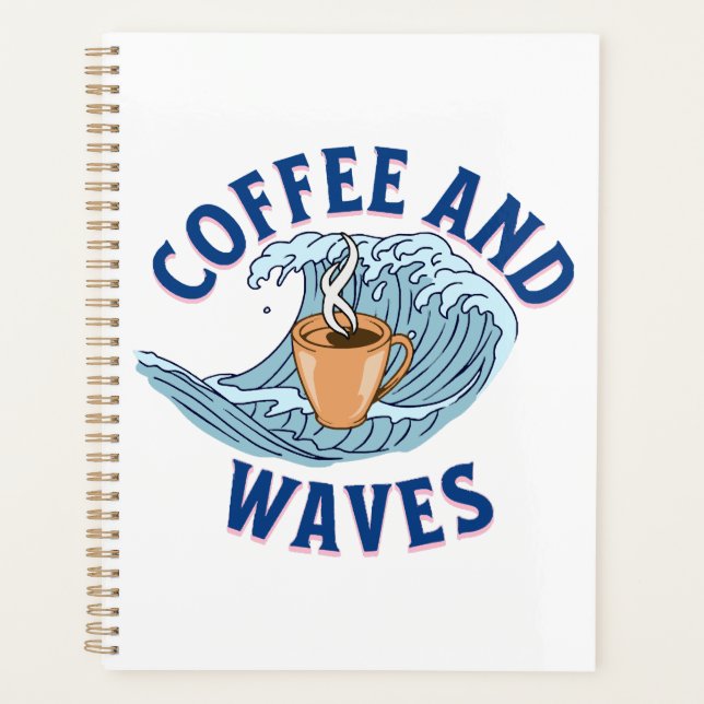 Kaffee und Wellen Planer (Vorderseite)