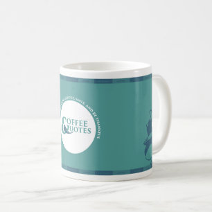 Kaffee und Zitate: Lächeln und seien Sie dankbare Kaffeetasse