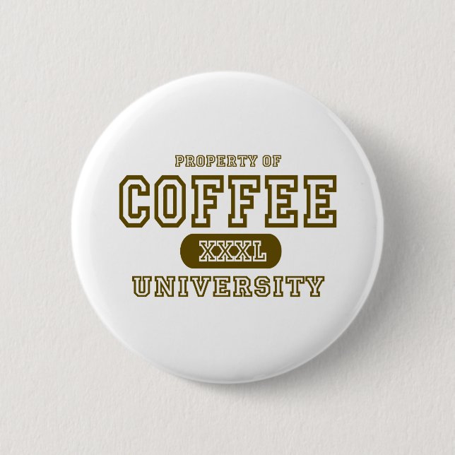Kaffee-Universität Button (Vorderseite)