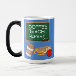 Kaffee, unterrichten, wiederholen verwandlungstasse