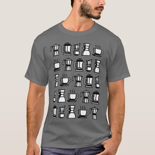 Kaffee-Variationen Freund T-Shirt (Vorderseite)