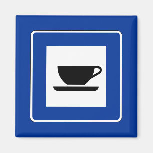 Kaffee-Verkehrsschild Magnet
