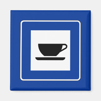 Kaffee-Verkehrsschild Magnet