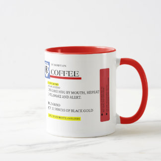 Kaffee-Verordnungs-Koffein-Süchtig-Tasse Tasse