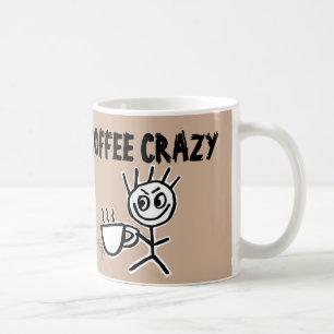 Kaffee verrückt, lustige Tassen