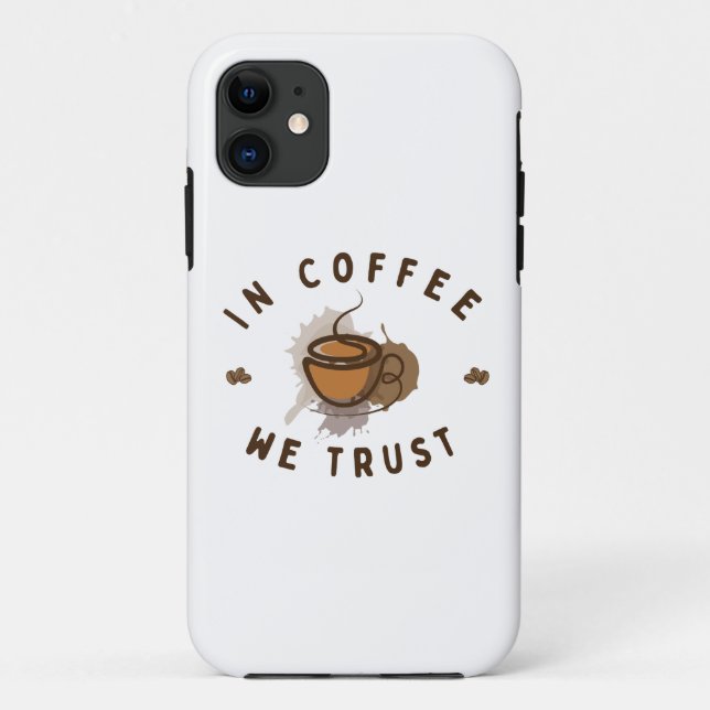 Kaffee vertrauen wir lustig Case-Mate iPhone hülle (Rückseite)