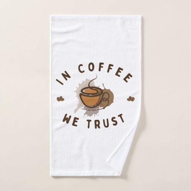 Kaffee vertrauen wir lustig handtuch (Handtuch)