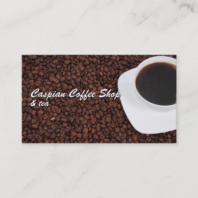 Kaffee-Visitenkarte Visitenkarte (Vorderseite)