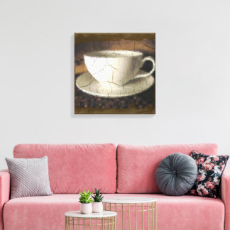 Kaffee von früher leinwanddruck