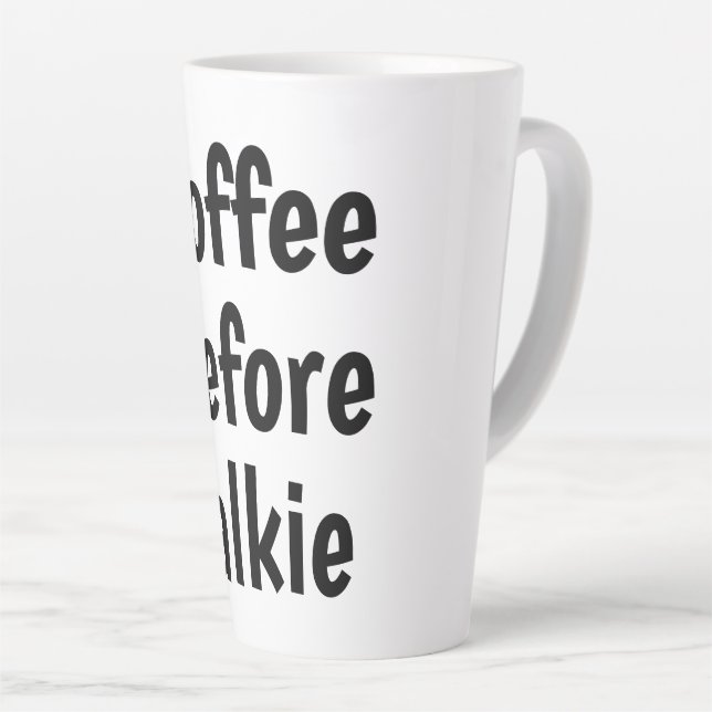 Kaffee vor dem Reden Milchtasse (Rechte Ecke)