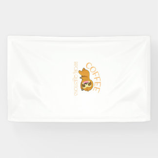 Kaffee vor Fragen Faultier T-Shirt Banner