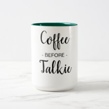 Kaffee vor Talkie