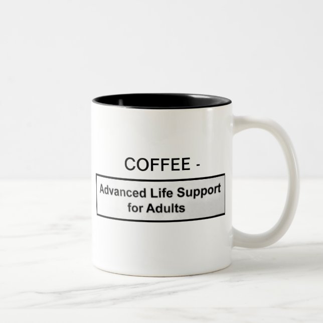 KAFFEE - VORlebenserhaltende Maßnahmen FÜR Zweifarbige Tasse (Rechts)